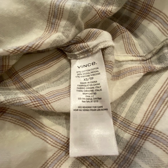 VINCE CROSSOVER PULLOVER BLOUSE - Picture 5 of 5